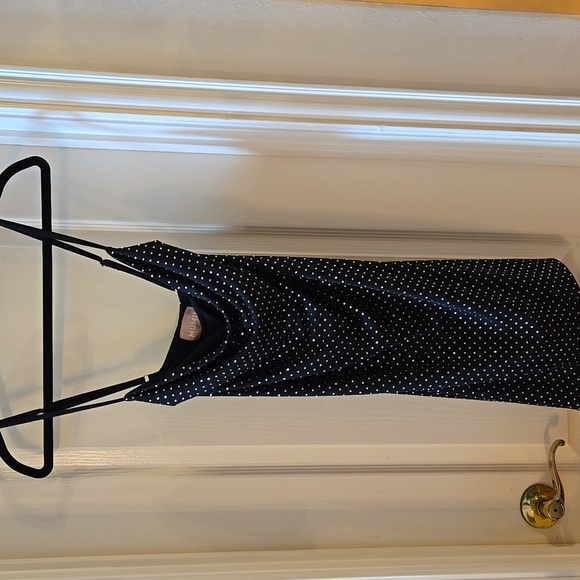 Show Me Your MuMu Black/Silver Embelisshed Suzanna Mini Dress Size Large - Picture 5 of 8